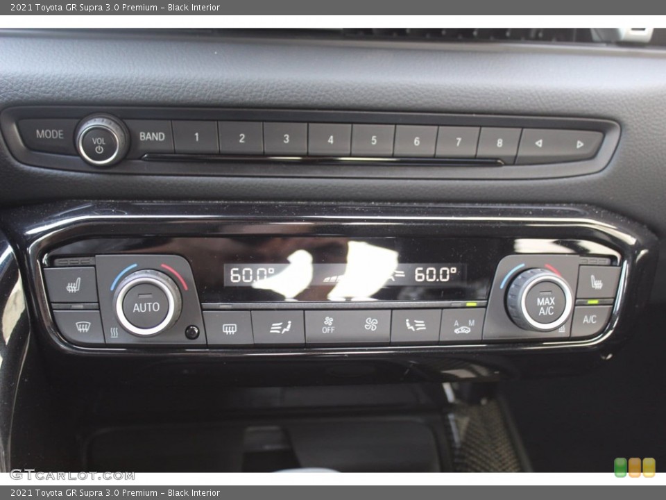 Black Interior Controls for the 2021 Toyota GR Supra 3.0 Premium #139150802