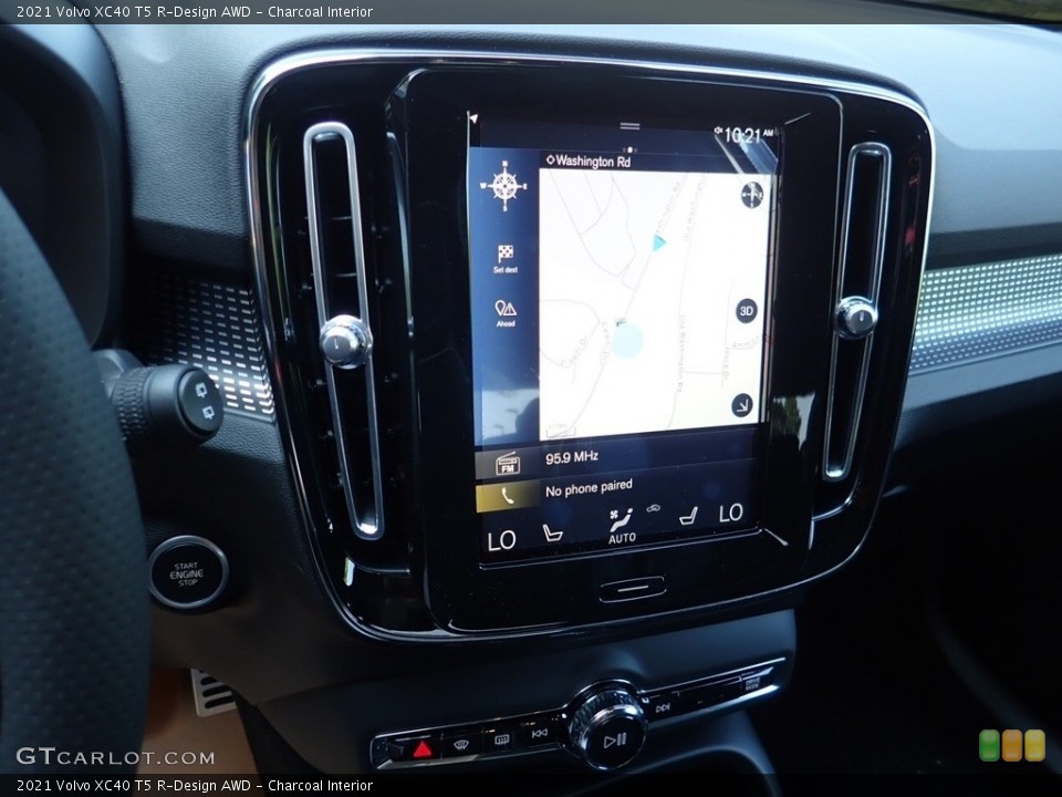 Charcoal Interior Navigation for the 2021 Volvo XC40 T5 R-Design AWD #139152376