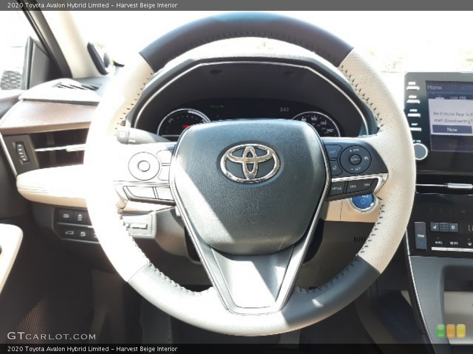 Harvest Beige Interior Steering Wheel for the 2020 Toyota Avalon Hybrid Limited #139155220
