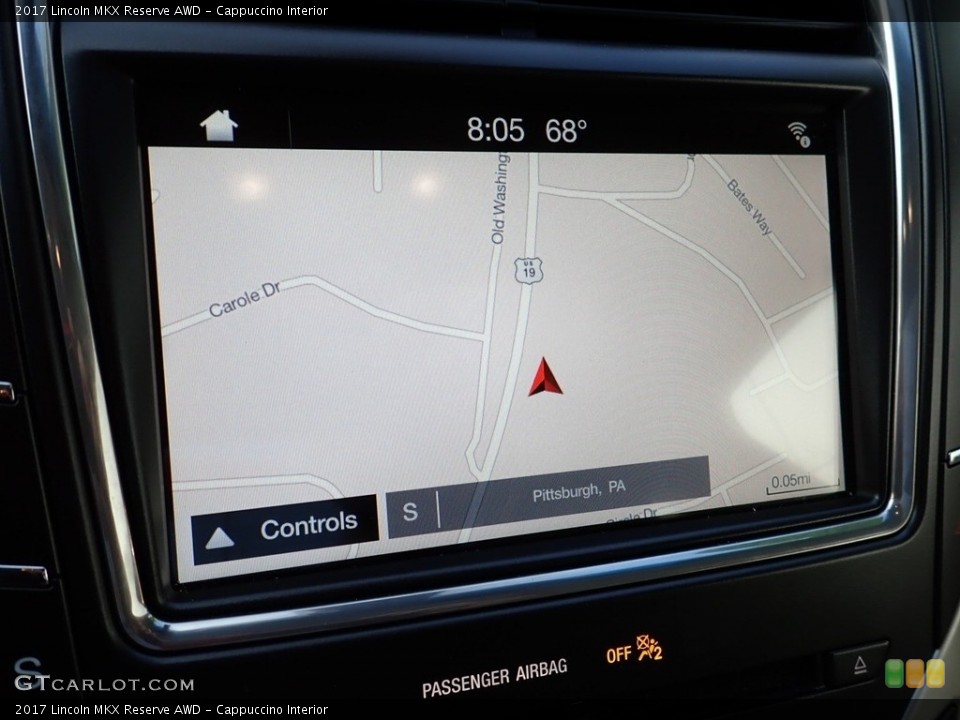 Cappuccino Interior Navigation for the 2017 Lincoln MKX Reserve AWD #139155301