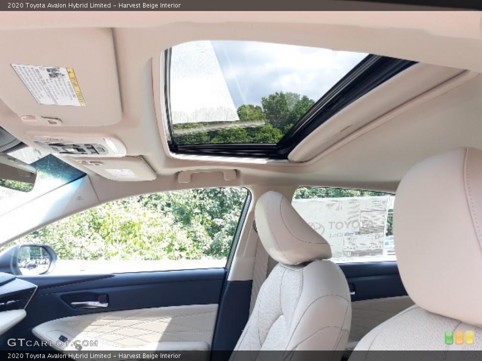Harvest Beige Interior Sunroof for the 2020 Toyota Avalon Hybrid Limited #139155529