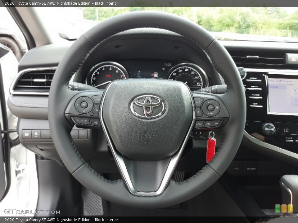 Black Interior Steering Wheel for the 2020 Toyota Camry SE AWD Nightshade Edition #139156864