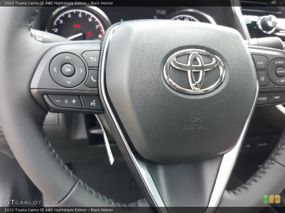 Black Interior Steering Wheel for the 2020 Toyota Camry SE AWD Nightshade Edition #139156887