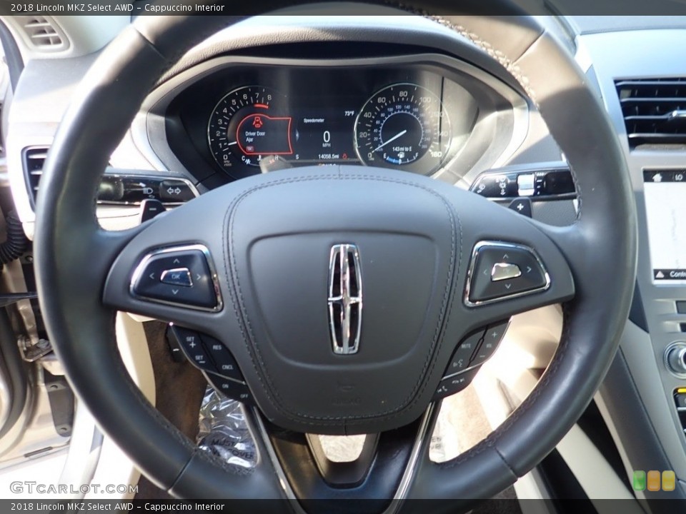 Cappuccino Interior Steering Wheel for the 2018 Lincoln MKZ Select AWD #139157011