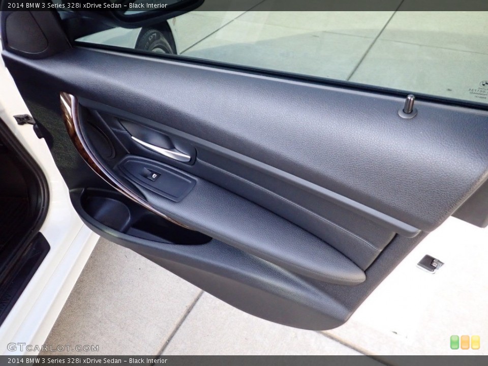 Black Interior Door Panel for the 2014 BMW 3 Series 328i xDrive Sedan #139157560