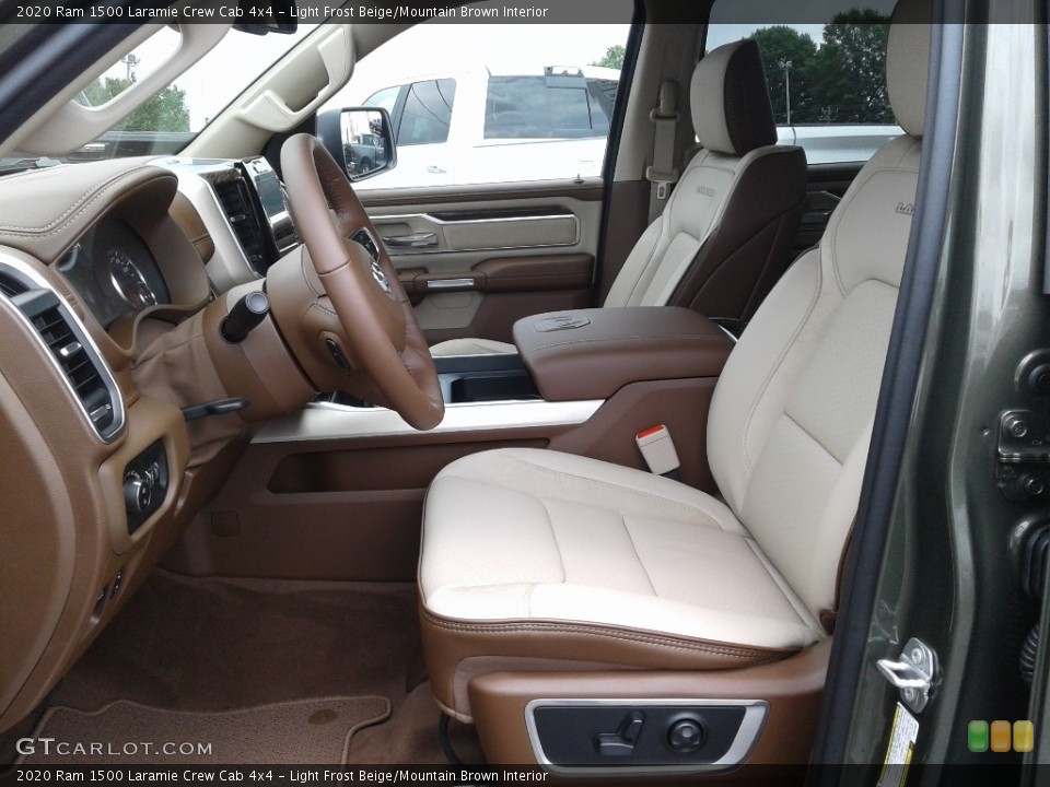 Light Frost Beige/Mountain Brown Interior Photo for the 2020 Ram 1500 Laramie Crew Cab 4x4 #139158046
