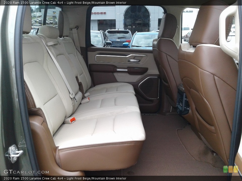 Light Frost Beige/Mountain Brown Interior Rear Seat for the 2020 Ram 1500 Laramie Crew Cab 4x4 #139158175