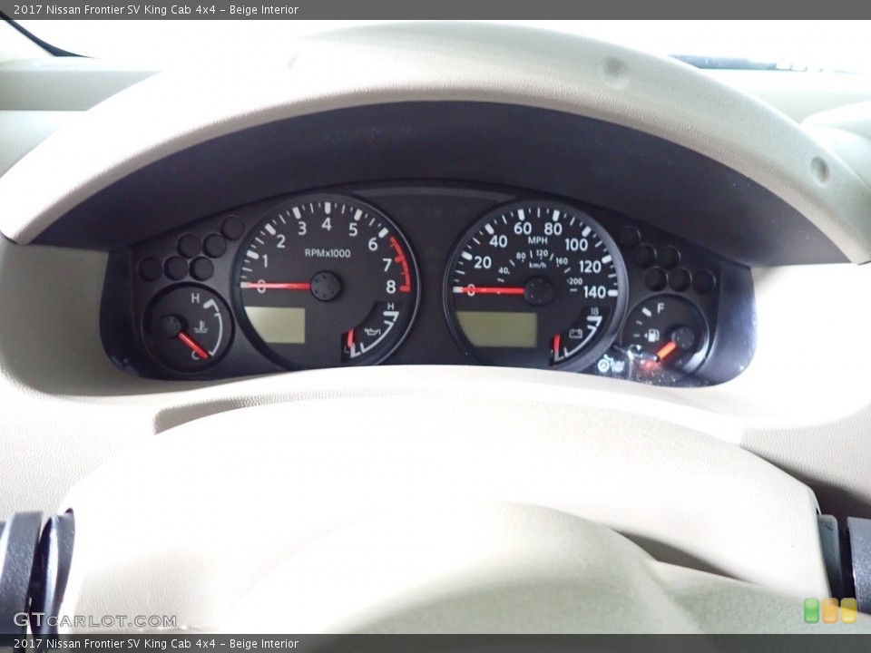 Beige Interior Gauges for the 2017 Nissan Frontier SV King Cab 4x4 #139158730