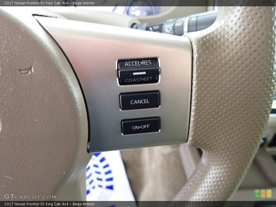 Beige Interior Steering Wheel for the 2017 Nissan Frontier SV King Cab 4x4 #139158914