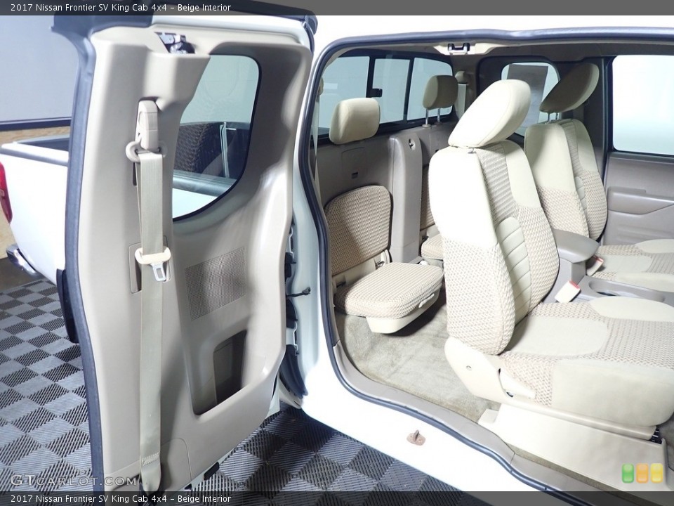 Beige Interior Rear Seat for the 2017 Nissan Frontier SV King Cab 4x4 #139159018