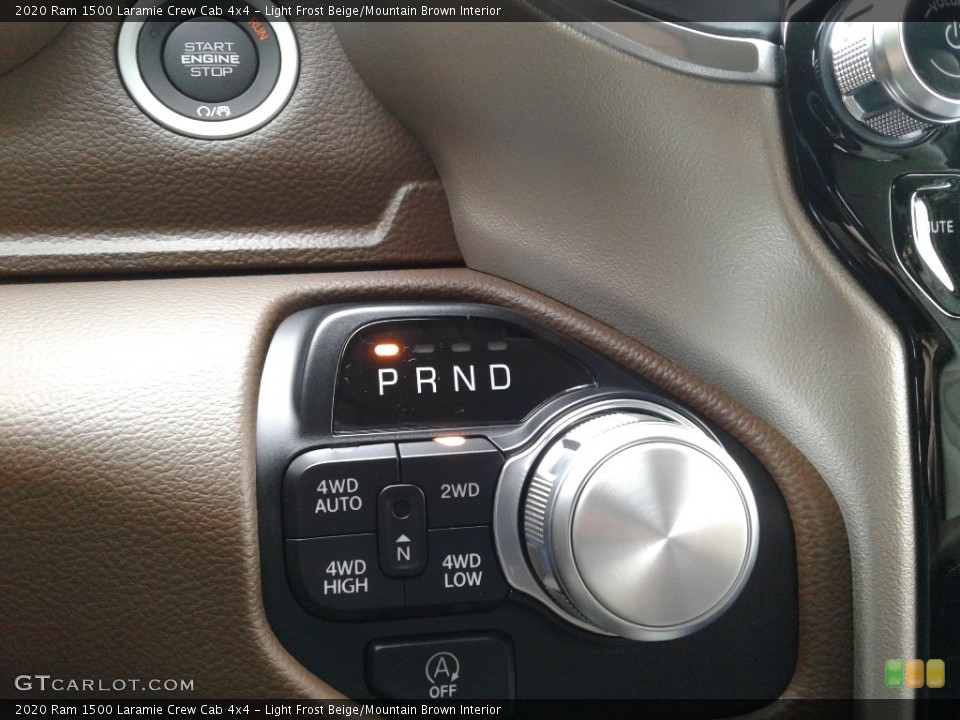 Light Frost Beige/Mountain Brown Interior Transmission for the 2020 Ram 1500 Laramie Crew Cab 4x4 #139159228