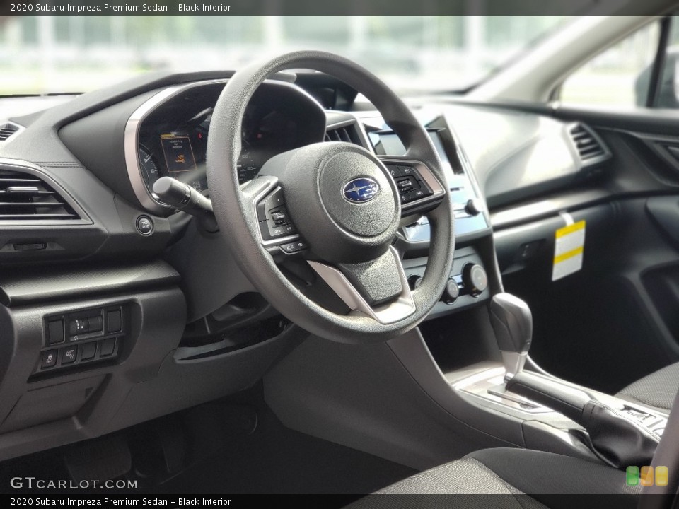 Black Interior Steering Wheel for the 2020 Subaru Impreza Premium Sedan #139159357