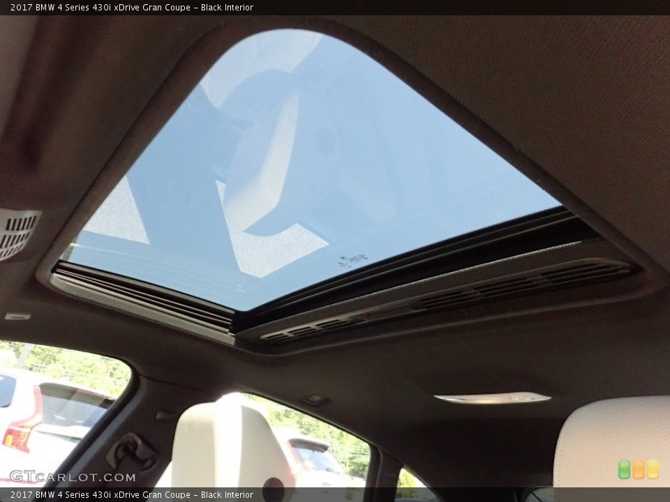 Black Interior Sunroof for the 2017 BMW 4 Series 430i xDrive Gran Coupe #139159474