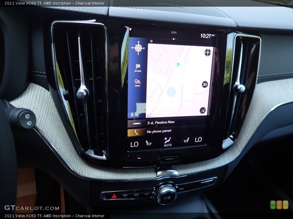Charcoal Interior Navigation for the 2021 Volvo XC60 T5 AWD Inscription #139160605