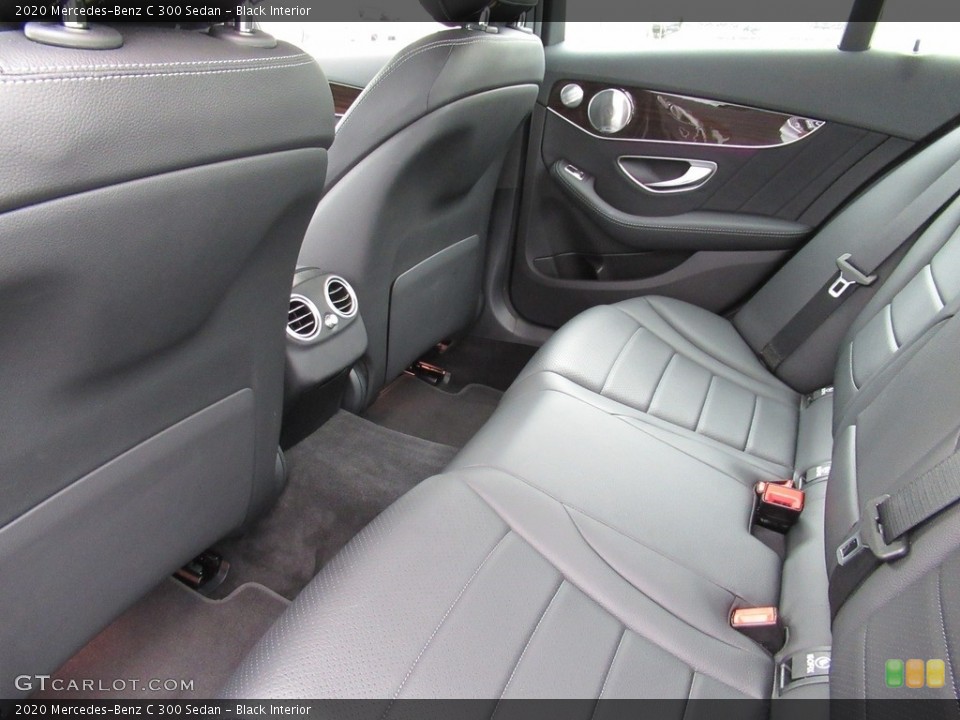 Black Interior Rear Seat for the 2020 Mercedes-Benz C 300 Sedan #139161904
