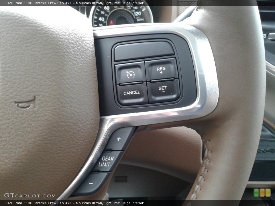 Mountain Brown/Light Frost Beige Interior Steering Wheel for the 2020 Ram 2500 Laramie Crew Cab 4x4 #139162141