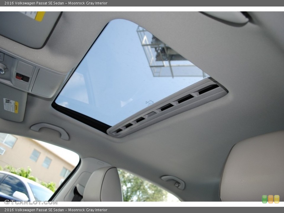 Moonrock Gray Interior Sunroof for the 2016 Volkswagen Passat SE Sedan #139162288