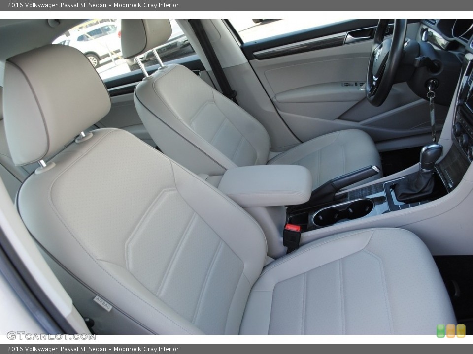 Moonrock Gray Interior Front Seat for the 2016 Volkswagen Passat SE Sedan #139162333