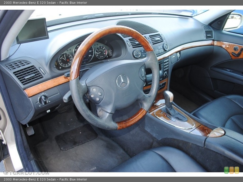 Pacific Blue 2003 Mercedes-Benz E Interiors