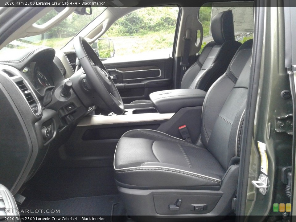 Black Interior Front Seat for the 2020 Ram 2500 Laramie Crew Cab 4x4 #139162747