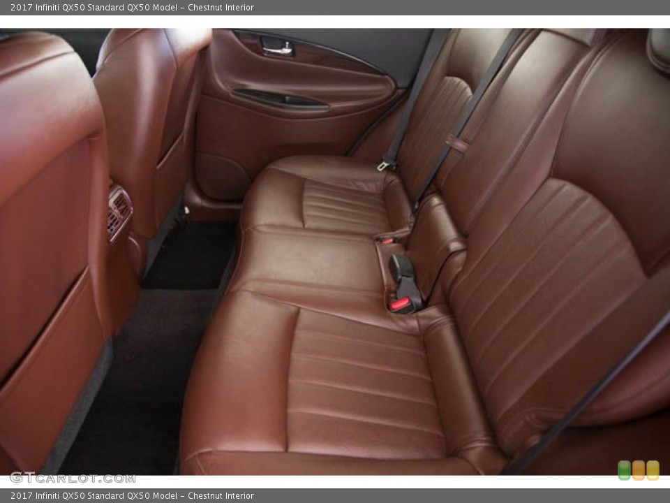 Chestnut Interior Rear Seat for the 2017 Infiniti QX50  #139165312
