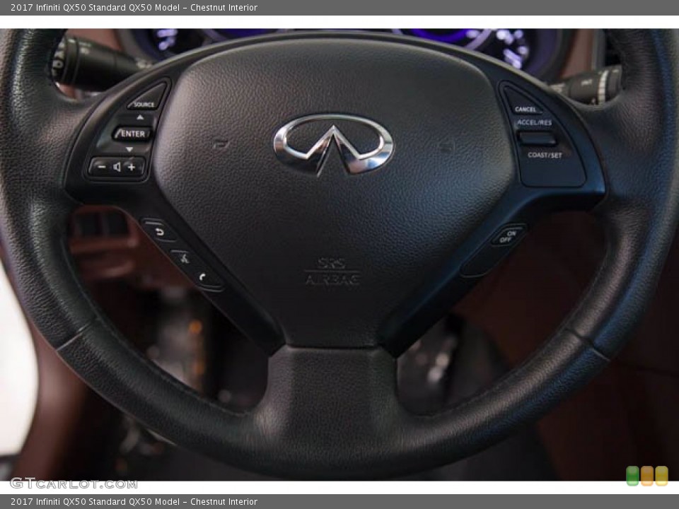 Chestnut Interior Steering Wheel for the 2017 Infiniti QX50  #139165387