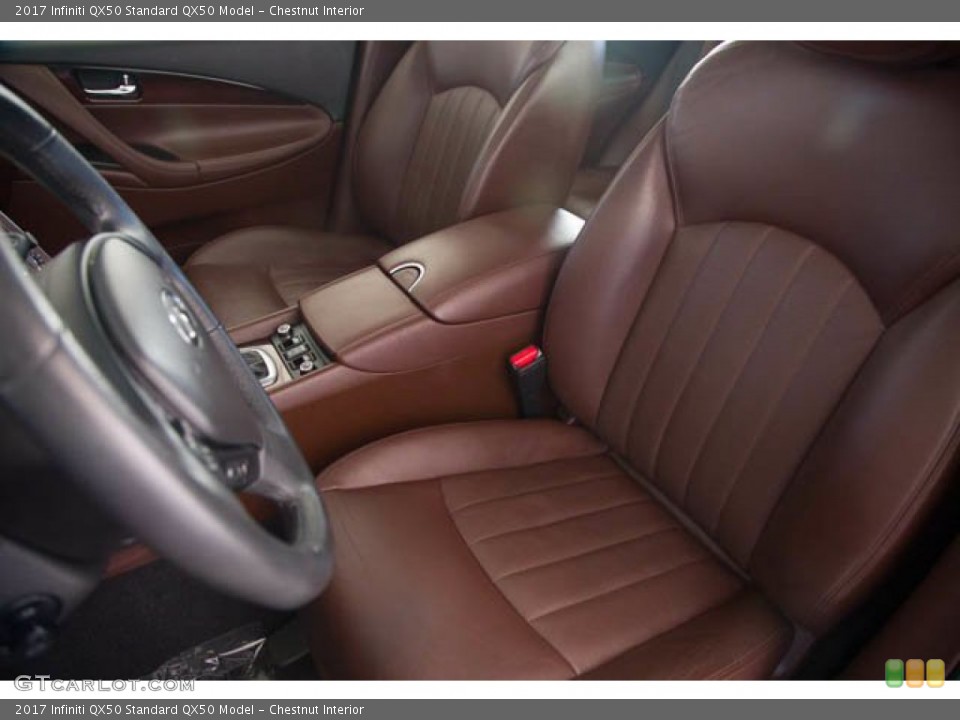 Chestnut Interior Front Seat for the 2017 Infiniti QX50  #139165417