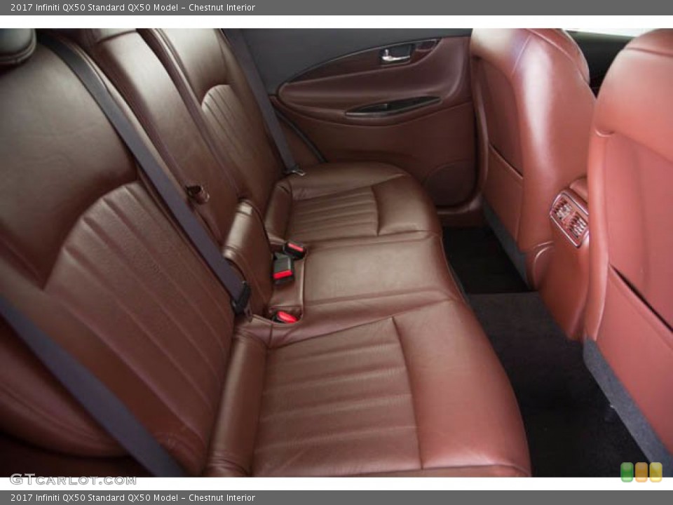 Chestnut Interior Rear Seat for the 2017 Infiniti QX50  #139165441