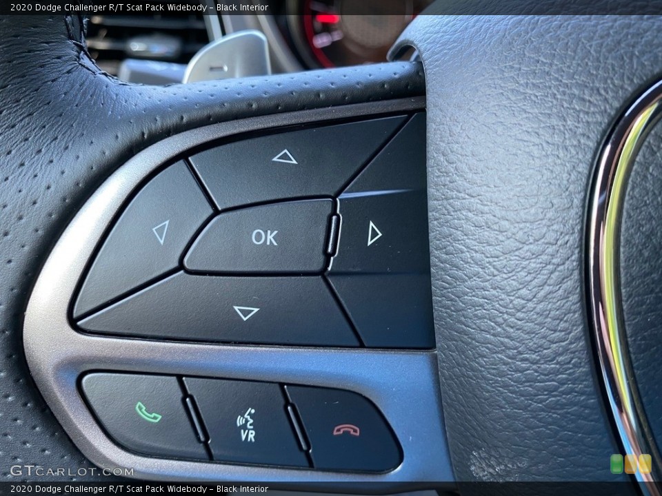 Black Interior Steering Wheel for the 2020 Dodge Challenger R/T Scat Pack Widebody #139170326