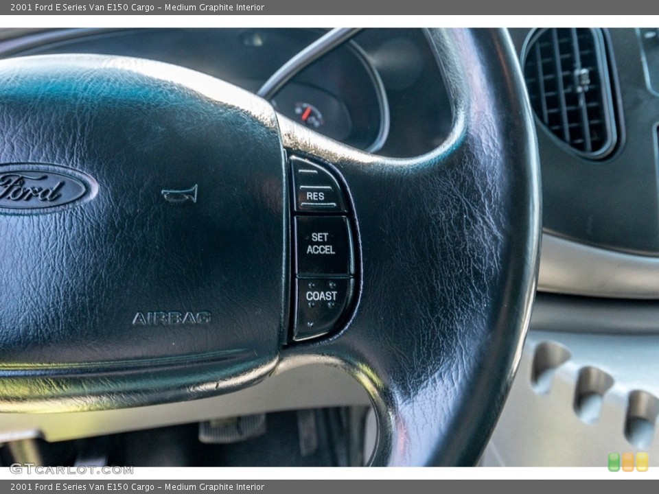 Medium Graphite Interior Steering Wheel for the 2001 Ford E Series Van E150 Cargo #139172096