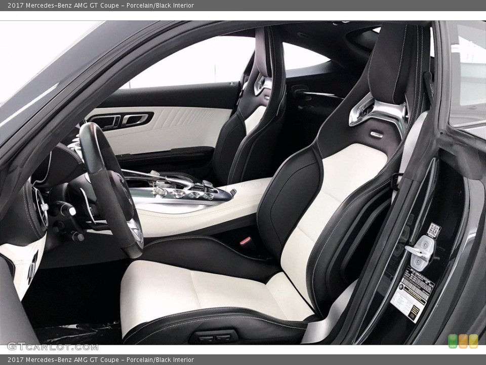 Porcelain/Black Interior Photo for the 2017 Mercedes-Benz AMG GT Coupe #139172540