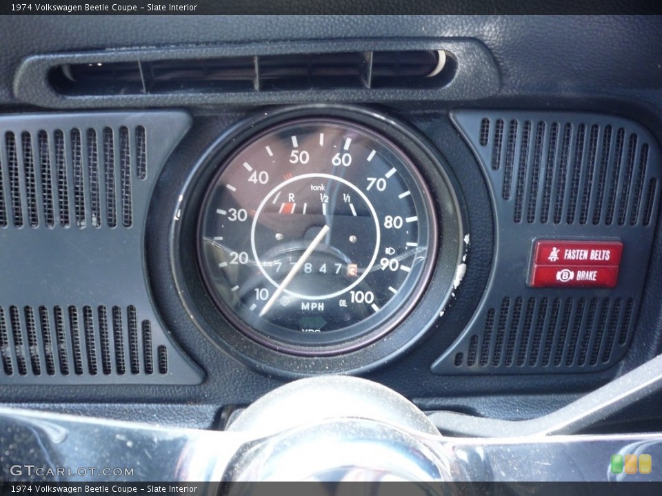 Slate Interior Gauges for the 1974 Volkswagen Beetle Coupe #139173096