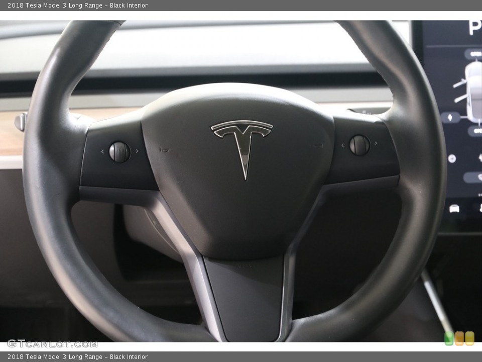 Black Interior Steering Wheel for the 2018 Tesla Model 3 Long Range #139174332