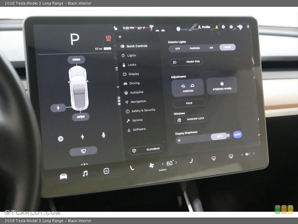 Black Interior Controls for the 2018 Tesla Model 3 Long Range #139174377