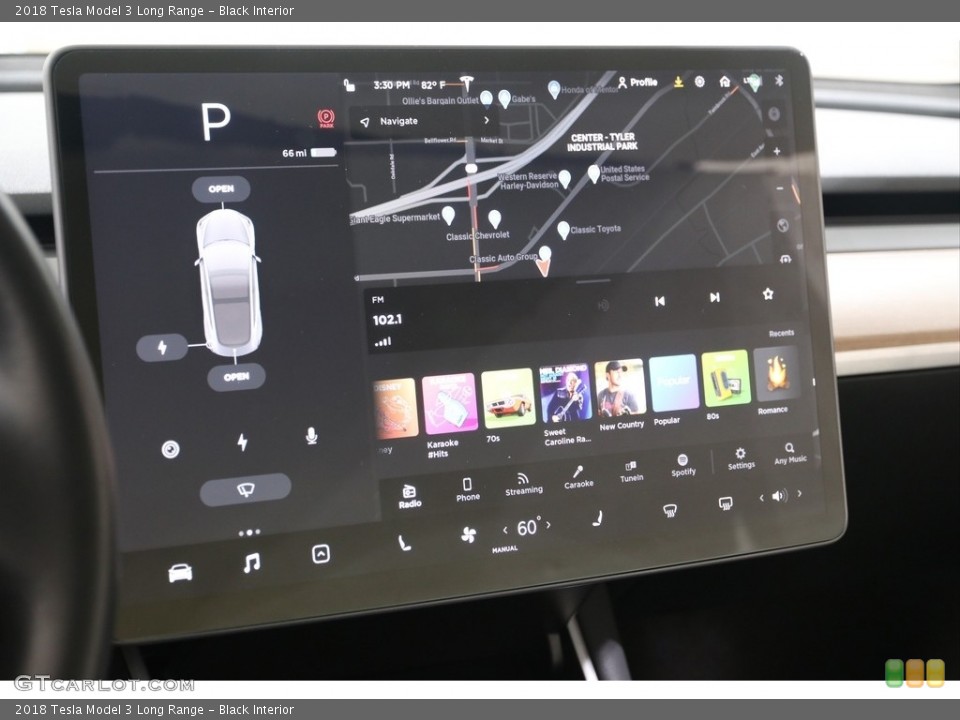 Black Interior Controls for the 2018 Tesla Model 3 Long Range #139174392