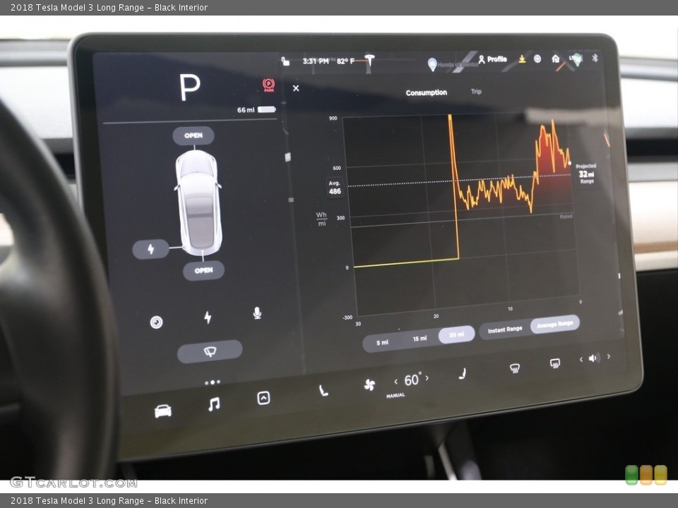 Black Interior Controls for the 2018 Tesla Model 3 Long Range #139174437