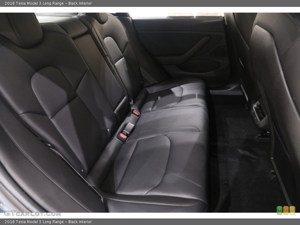 Black Interior Rear Seat for the 2018 Tesla Model 3 Long Range #139174680