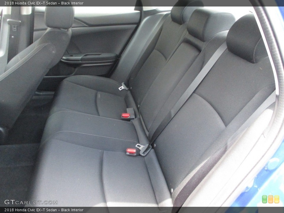Black Interior Rear Seat for the 2018 Honda Civic EX-T Sedan #139176453