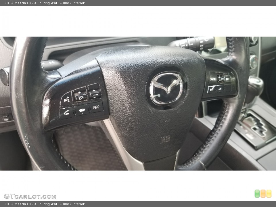 Black Interior Steering Wheel for the 2014 Mazda CX-9 Touring AWD #139178028