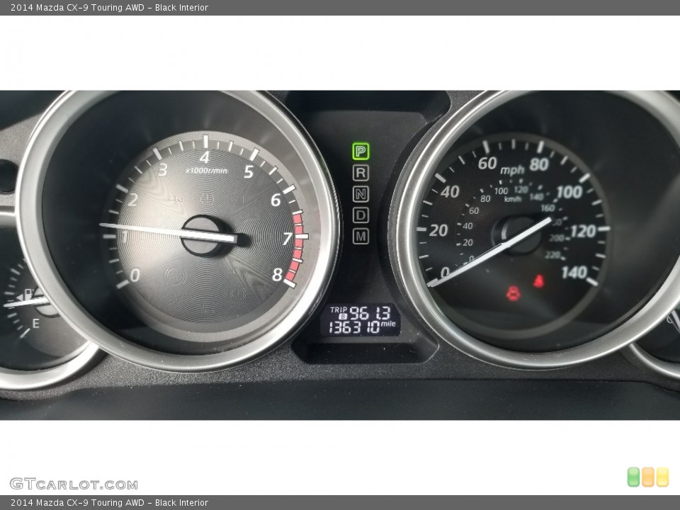 Black Interior Gauges for the 2014 Mazda CX-9 Touring AWD #139178067