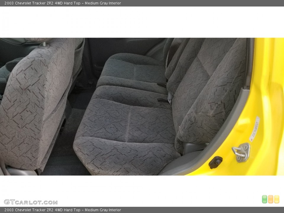 Medium Gray Interior Rear Seat for the 2003 Chevrolet Tracker ZR2 4WD Hard Top #139178778