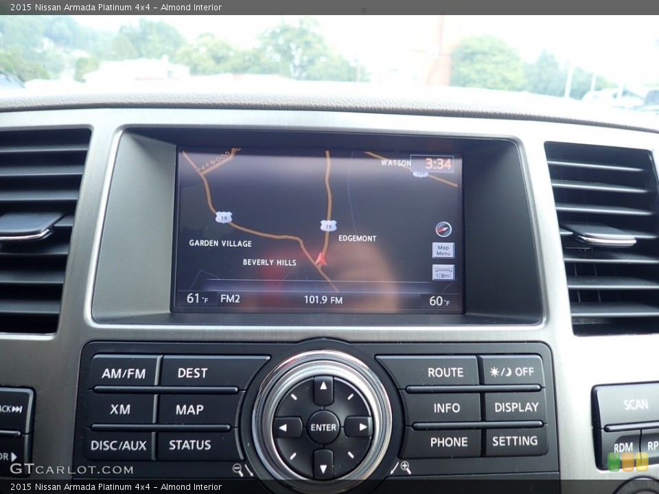 Almond Interior Controls for the 2015 Nissan Armada Platinum 4x4 #139188589
