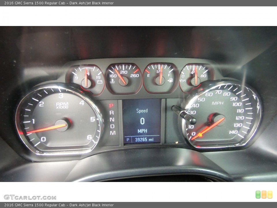 Dark Ash/Jet Black Interior Gauges for the 2016 GMC Sierra 1500 Regular Cab #139192369