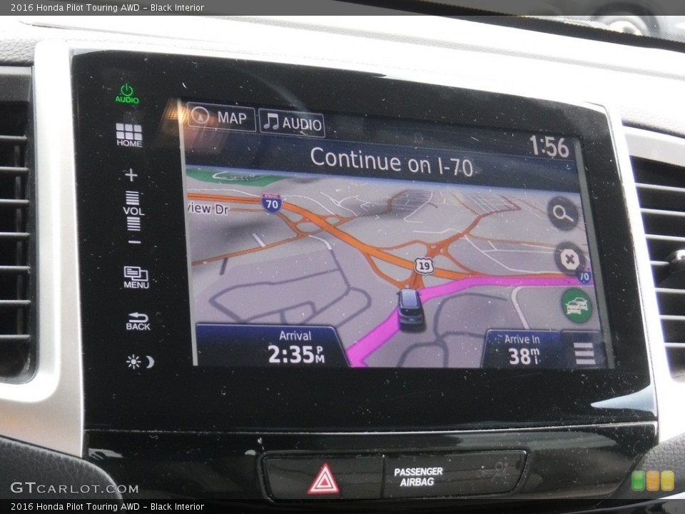 Black Interior Navigation for the 2016 Honda Pilot Touring AWD #139193053