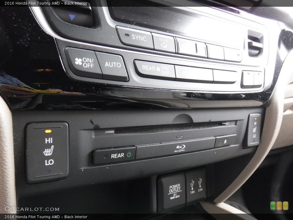 Black Interior Controls for the 2016 Honda Pilot Touring AWD #139193158