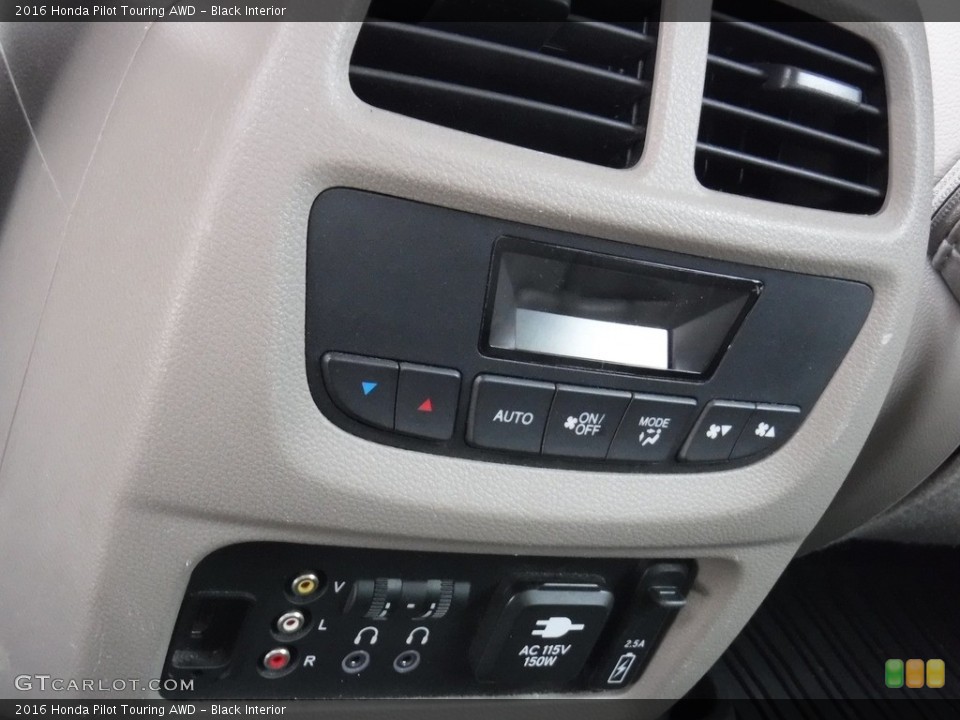Black Interior Controls for the 2016 Honda Pilot Touring AWD #139193221