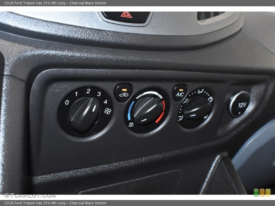 Charcoal Black Interior Controls for the 2018 Ford Transit Van 250 MR Long #139196965
