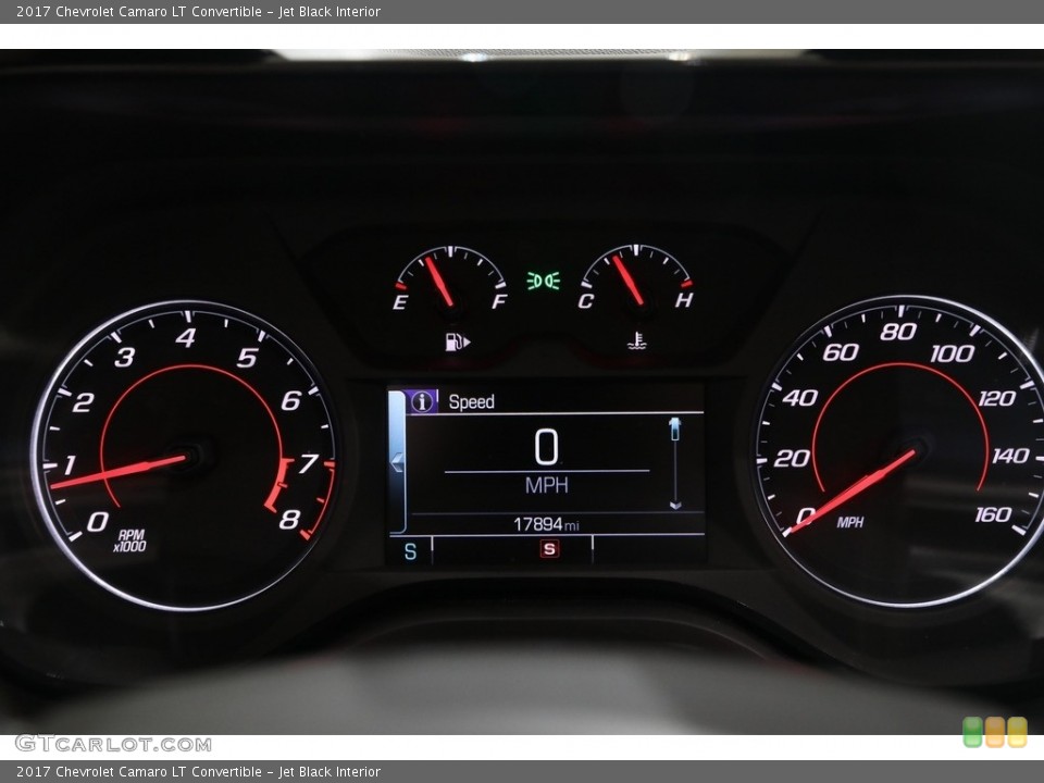 Jet Black Interior Gauges for the 2017 Chevrolet Camaro LT Convertible #139200571