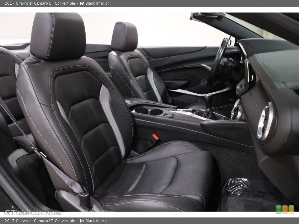 Jet Black Interior Front Seat for the 2017 Chevrolet Camaro LT Convertible #139200802