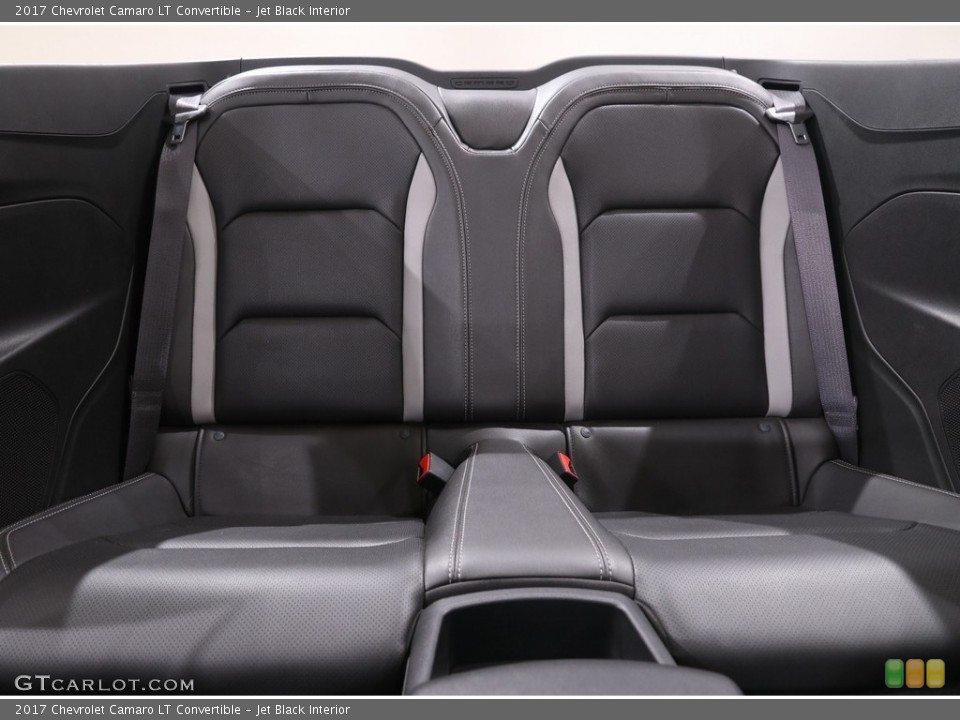 Jet Black Interior Rear Seat for the 2017 Chevrolet Camaro LT Convertible #139200817